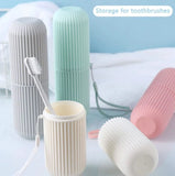 Darrahopens Home & Garden > Bathroom Accessories > Toothbrush Holders 4-Piece Pack - Travel Toothbrush Holder - Portable - Travel Mouthwash Cup - Multifunctional Storage Box