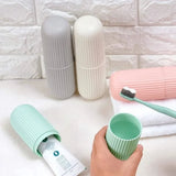 Darrahopens Home & Garden > Bathroom Accessories > Toothbrush Holders 4-Piece Pack - Travel Toothbrush Holder - Portable - Travel Mouthwash Cup - Multifunctional Storage Box