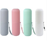 Darrahopens Home & Garden > Bathroom Accessories > Toothbrush Holders 4-Piece Pack - Travel Toothbrush Holder - Portable - Travel Mouthwash Cup - Multifunctional Storage Box