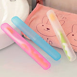 Darrahopens Home & Garden > Bathroom Accessories > Toothbrush Holders 5-Pack - Portable Toothbrush Storage Box - Dustproof Toothbrush Storage Box（Pink + Green + Rose Red + Yellow + Blue）