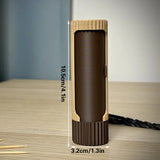 Darrahopens Home & Garden > Bathroom Accessories > Toothbrush Holders Compact 3D-printed rotating organizer capsule, 1.3 inches long x 4.1 inches high.