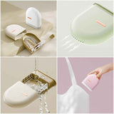 Darrahopens Home & Garden > Bathroom Accessories > Toothbrush Holders Portable Ventilated Retainer Case, Orthodontic Invisible Braces & Denture Storage Box with Tool Compartment—Pink In Australia - Darrahopens