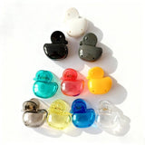 Darrahopens Home & Garden > Bathroom Accessories > Toothbrush Holders Set of 10 Toothbrush Holders - Portable Toothbrush Protectors - Clip-on Toothbrush Head Covers - Cute Duck Design