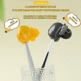 Darrahopens Home & Garden > Bathroom Accessories > Toothbrush Holders Set of 10 Toothbrush Holders - Portable Toothbrush Protectors - Clip-on Toothbrush Head Covers - Cute Duck Design