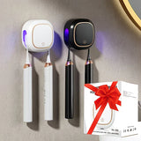 Darrahopens Home & Garden > Bathroom Accessories > Toothbrush Holders Smart UV Toothbrush Sterilizer Holder: No-Drilling Dual-Slot Storage, One-Button Sterilization Saves Space/black In Australia - Darrahopens