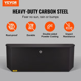 Darrahopens Home & Garden > Bathroom Accessories > Toothbrush Holders VEVOR Trailer Tongue Box, Carbon Steel Tongue Box Tool Chest, Heavy Duty Trailer Box Storage with Lock and Keys, Utility Trailer Tongue Tool Box for Pickup Truck Bed, RV Trailer, 91.44cmx30.48 cmx30.4