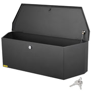 Darrahopens Home & Garden > Bathroom Accessories > Toothbrush Holders VEVOR Trailer Tongue Box, Carbon Steel Tongue Box Tool Chest, Heavy Duty Trailer Box Storage with Lock and Keys, Utility Trailer Tongue Tool Box for Pickup Truck Bed, RV Trailer, 91.44cmx30.48 cmx30.4
