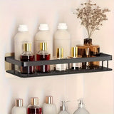 Darrahopens Home & Garden > Bathroom Accessories > Toothbrush Holders Wall-Mounted Shower Caddy: Large-Capacity, No-Drill Floating Shelf for Bathroom & Kitchen - Space-Saving & Easy to Install