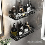Darrahopens Home & Garden > Bathroom Accessories > Toothbrush Holders Wall-Mounted Shower Caddy: Large-Capacity, No-Drill Floating Shelf for Bathroom & Kitchen - Space-Saving & Easy to Install