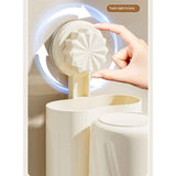 Darrahopens Home & Garden > Bathroom Accessories > Toothbrush Holders Wall-Mounted Toothbrush and Toothpaste Holder - Self-Draining Design, Easy Installation, Space-Saving, milky white (Single - One Normal Cup)