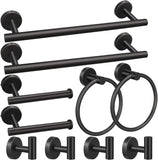 Darrahopens Home & Garden > Bathroom Accessories > Towel Racks & Holders 10pcs Bathroom Hardware Set, Including 16" Hand Towel Bars, Toilet Paper Holders, Towel Rings, Robe Towel Hooks
