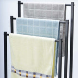 Darrahopens Home & Garden > Bathroom Accessories > Towel Racks & Holders 3 Tier Metal Towel Rack Freestanding Bathroom Organizer Rail