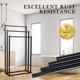 Darrahopens Home & Garden > Bathroom Accessories > Towel Racks & Holders 3 Tier Metal Towel Rack Freestanding Bathroom Organizer Rail