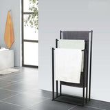 Darrahopens Home & Garden > Bathroom Accessories > Towel Racks & Holders 3 Tier Metal Towel Rack Freestanding Bathroom Organizer Rail