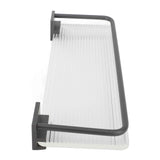 Darrahopens Home & Garden > Bathroom Accessories > Towel Racks & Holders 30cm Bathroom Wall Mounted Shelf Space Aluminum Acrylic Towel Rack Bathroom Storage Rack Grey In Australia - Darrahopens
