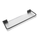 Darrahopens Home & Garden > Bathroom Accessories > Towel Racks & Holders 30cm Bathroom Wall Mounted Shelf Space Aluminum Acrylic Towel Rack Bathroom Storage Rack Grey In Australia - Darrahopens