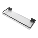 Darrahopens Home & Garden > Bathroom Accessories > Towel Racks & Holders 30cm Bathroom Wall Mounted Shelf Space Aluminum Acrylic Towel Rack Bathroom Storage Rack Grey In Australia - Darrahopens