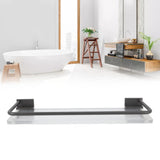 Darrahopens Home & Garden > Bathroom Accessories > Towel Racks & Holders 30cm Bathroom Wall Mounted Shelf Space Aluminum Acrylic Towel Rack Bathroom Storage Rack Grey In Australia - Darrahopens