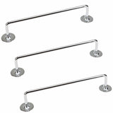 Darrahopens Home & Garden > Bathroom Accessories > Towel Racks & Holders 3x 460mm Chrome Tea Towel Rail Stainless Steel Holder Rack