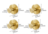 Darrahopens Home & Garden > Bathroom Accessories > Towel Racks & Holders 4-Pack Gold Stainless Steel Suction Cup Hooks - Heavy Duty Vacuum No-Drill Wall Hangers for Bathroom, Shower & Kitchen (Luxury Brushed Finish)