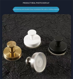 Darrahopens Home & Garden > Bathroom Accessories > Towel Racks & Holders 4-Pack Gold Stainless Steel Suction Cup Hooks - Heavy Duty Vacuum No-Drill Wall Hangers for Bathroom, Shower & Kitchen (Luxury Brushed Finish)