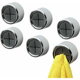 Darrahopens Home & Garden > Bathroom Accessories > Towel Racks & Holders 6 Pack Dishcloth Holders, ROund Self Adhesive Hooks, Kitchen Hooks, Suction Cup Towel Rack For Bathroom, Wardrobe And