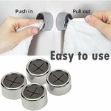 Darrahopens Home & Garden > Bathroom Accessories > Towel Racks & Holders 6 Pack Dishcloth Holders, ROund Self Adhesive Hooks, Kitchen Hooks, Suction Cup Towel Rack For Bathroom, Wardrobe And