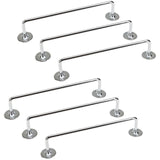 Darrahopens Home & Garden > Bathroom Accessories > Towel Racks & Holders 6x 460mm Chrome Tea Towel Rail Stainless Steel Holder Rack