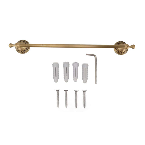 Darrahopens Home & Garden > Bathroom Accessories > Towel Racks & Holders Bathroom Towel Bar 19.7in Sturdy Copper Elegant Retro Style Hand Towel Holder with Screws Hex Wrench for Home Kitchen Antique In Australia - Darrahopens