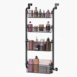 Darrahopens Home & Garden > Bathroom Accessories > Towel Racks & Holders CARLA HOME 4-Tier Over the Door Organizer Heavy-Duty Metal Pantry Rack with Hanging Baskets for Home Kitchen Storage & Bathroom Door Organization