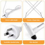 Darrahopens Home & Garden > Bathroom Accessories > Towel Racks & Holders Devanti Heated Towel Rail Electric Clothes Airer Foldable Drying Rack 8 Bars