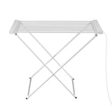 Darrahopens Home & Garden > Bathroom Accessories > Towel Racks & Holders Devanti Heated Towel Rail Electric Clothes Airer Foldable Drying Rack 8 Bars