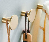 Darrahopens Home & Garden > Bathroom Accessories > Towel Racks & Holders Gold Brushed Brass Towel Hooks Set of 4, Compatible with Various Brands