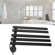 Darrahopens Home & Garden > Bathroom Accessories > Towel Racks & Holders Heated Towel Rack Aluminum 5 Bars Smart Constant Temperature Towel Warmer Electric Towel Drying Rack for Bathroom Black AU Plug 220V In Australia - Darrahopens
