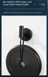 Darrahopens Home & Garden > Bathroom Accessories > Towel Racks & Holders Heavy Duty Stainless Steel Suction Cup Hook Vacuum Wall Hanger Brushed Black No Drill Towel Holder for Bathroom Kitchen & Shower - Waterproof
