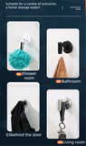 Darrahopens Home & Garden > Bathroom Accessories > Towel Racks & Holders Heavy Duty Stainless Steel Suction Cup Hook Vacuum Wall Hanger Brushed Gold No Drill Towel Holder for Bathroom Kitchen & Shower - Waterproof
