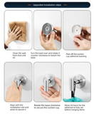 Darrahopens Home & Garden > Bathroom Accessories > Towel Racks & Holders Matte Black T-Bar Suction Cup Hook Stainless Steel Vacuum Wall Hanger No Drill Robe Towel Holder for Bathroom Kitchen - Heavy Duty