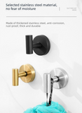 Darrahopens Home & Garden > Bathroom Accessories > Towel Racks & Holders Matte Silver T-Bar Suction Cup Hook Stainless Steel Vacuum Wall Hanger No Drill Robe Towel Holder for Bathroom Kitchen - Heavy Duty