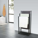 Darrahopens Home & Garden > Bathroom Accessories > Towel Racks & Holders Metal Free Standing Towel Rack 3 Tier Bathroom Rail Shelf Dryer