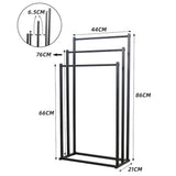 Darrahopens Home & Garden > Bathroom Accessories > Towel Racks & Holders Metal Free Standing Towel Rack 3 Tier Bathroom Rail Shelf Dryer