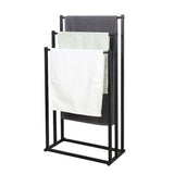 Darrahopens Home & Garden > Bathroom Accessories > Towel Racks & Holders Metal Free Standing Towel Rack 3 Tier Bathroom Rail Shelf Dryer