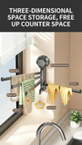 Darrahopens Home & Garden > Bathroom Accessories > Towel Racks & Holders No-drill ABS Suction Cup Towel Rack, 180° Rotating Layered Storage, Dual Use for Kitchen and Bathroom, Sturdy Load Bearing and Easy to Clean./Gun gray four-shot In Australia - Darrahopens