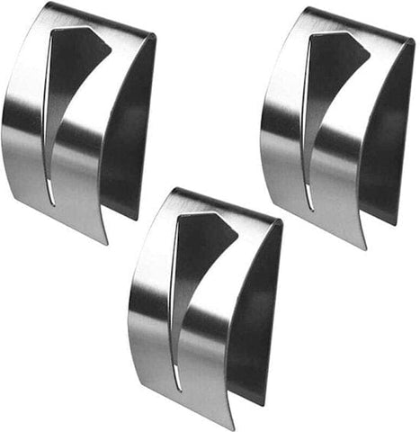 Darrahopens Home & Garden > Bathroom Accessories > Towel Racks & Holders Self-adhesive towel holder - Stainless steel dishcloth holder - Metal wall-mounted dishcloth holder - Silver towel hook - Dishcloth hook 3-pack