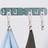 Darrahopens Home & Garden > Bathroom Accessories > Towel Racks & Holders Set of 4 - Woven Cotton Ring, Metal Towel Clips - Hanging Ring and Storage Clips - Suitable for Home, Bedroom and Bathroom - Multifunctional