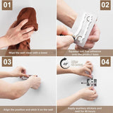 Darrahopens Home & Garden > Bathroom Accessories > Towel Racks & Holders Universal Hair Dryer Holder Stainless Steel No Drilling Wall Mount Hair Dryer Holder Stick-On Holder Universal Holder