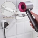 Darrahopens Home & Garden > Bathroom Accessories > Towel Racks & Holders Universal Hair Dryer Holder Stainless Steel No Drilling Wall Mount Hair Dryer Holder Stick-On Holder Universal Holder
