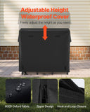 Darrahopens Home & Garden > Bathroom Accessories > Towel Racks & Holders VEVOR Firewood Rack with Waterproof Cover, 1.22m Outdoor Firewood Holder, 1/4 Cord Storage Metal Log Holder, 400lb Max Weight Capacity, Full Covered, Powder-Coated Wood Storage Rack for Fireplace Deck