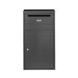 Darrahopens Home & Garden > Bathroom Accessories > Towel Racks & Holders VEVOR Package Delivery Boxes for Outside, 90.9 cm Mailbox for Parcel with Lock, Galvanized Steel Package Drop Box with Anti-Theft Design, Weather-Resistant Package Mailbox for Home and Office, Black