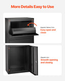 Darrahopens Home & Garden > Bathroom Accessories > Towel Racks & Holders VEVOR Package Delivery Boxes for Outside, 90.9 cm Mailbox for Parcel with Lock, Galvanized Steel Package Drop Box with Anti-Theft Design, Weather-Resistant Package Mailbox for Home and Office, Black