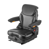Darrahopens Home & Garden > Bathroom Accessories > Towel Racks & Holders VEVOR Universal Forklift Seat, Tractor Suspension Seat with Adjustable Back, Armrest, Headrest & Safety Belt, Secure Fold Down Tractor Seat with Micro Switch, Lawnmower Seat for Skid Loader Bulldozer